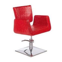Fotel fryzjerski Vito BH-8802 czerwony LUX